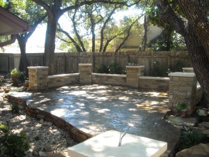 Backyard patio