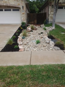 landscape design landscaping dry creek beds Austin 2