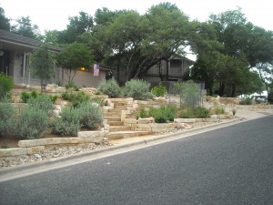 landscape design landscaping rockwork xeriscape austin